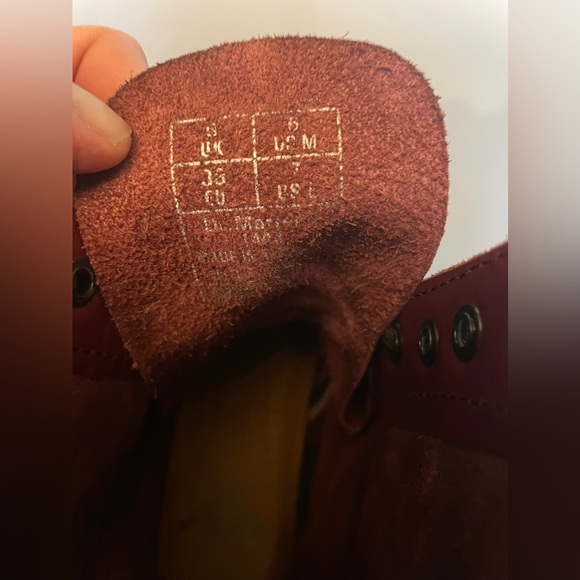 Maroon 1490 Dr marten boots women’s 7 - Picture 5 of 7